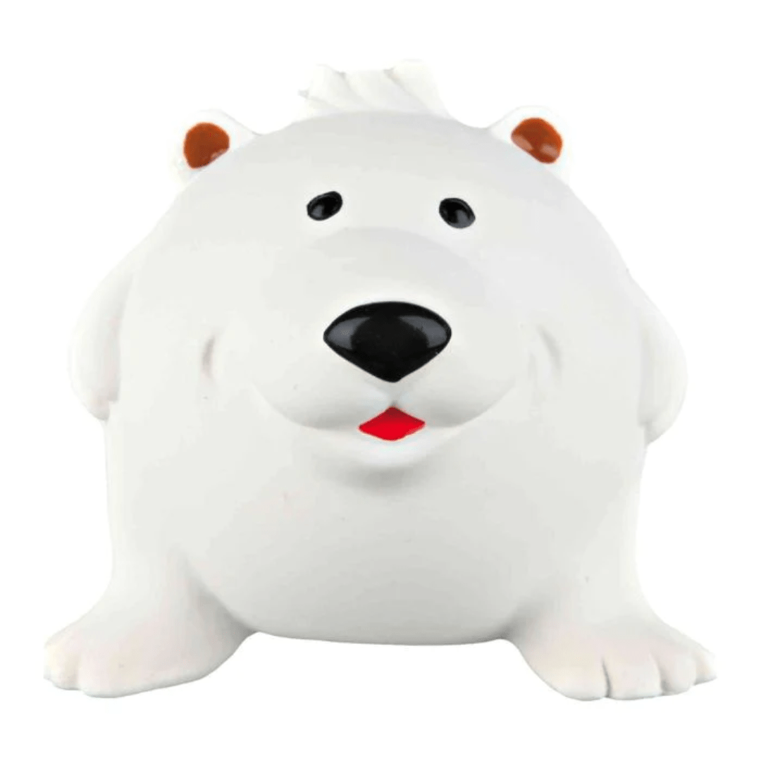 Squishy latex dog toy: Polar Bear