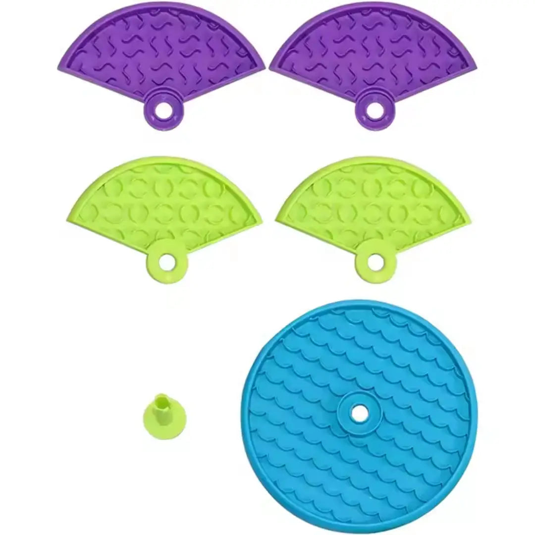 3-Layer Rotating Slow Feeder Bowl With Moisty Love Bites
