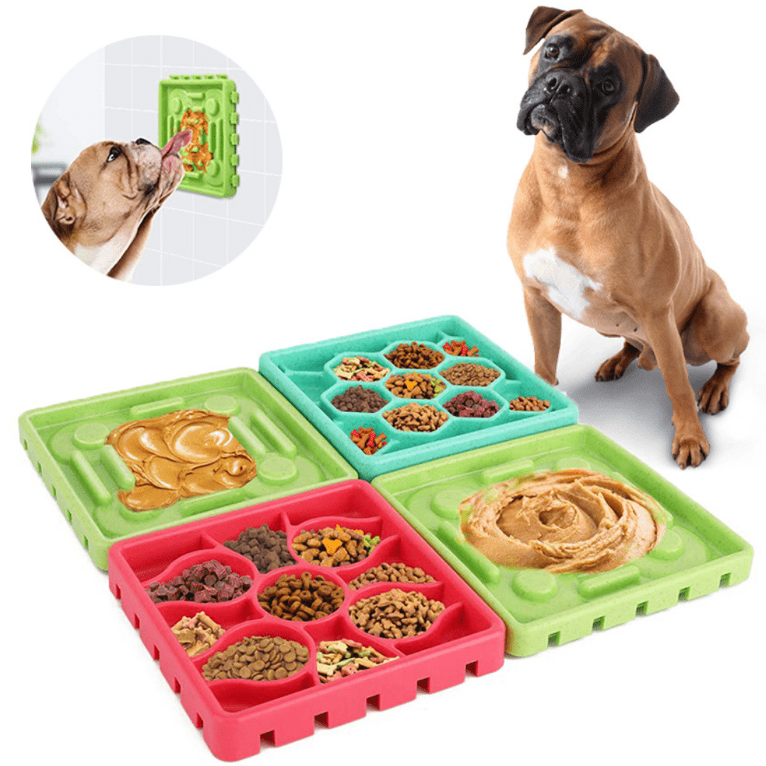 4 Piece Lick Mat Slow Feeder Combo