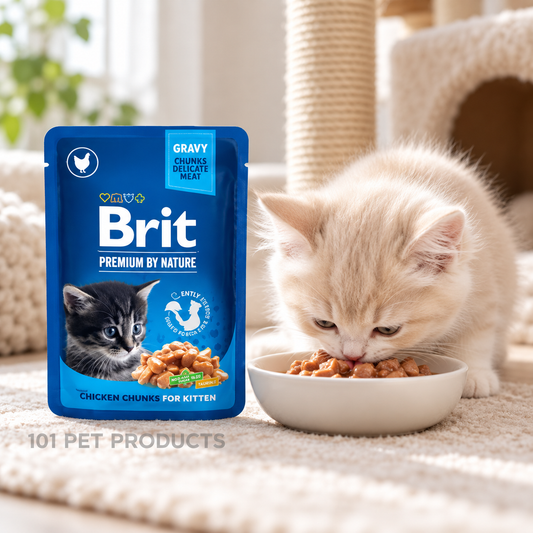 Brit Premium Chicken in Gravy Wet Kitten Food Single lifestyle image