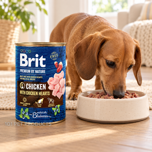 Brit Premium Dog Wet Food - Chicken with Hearts (400 g) lifestyle image