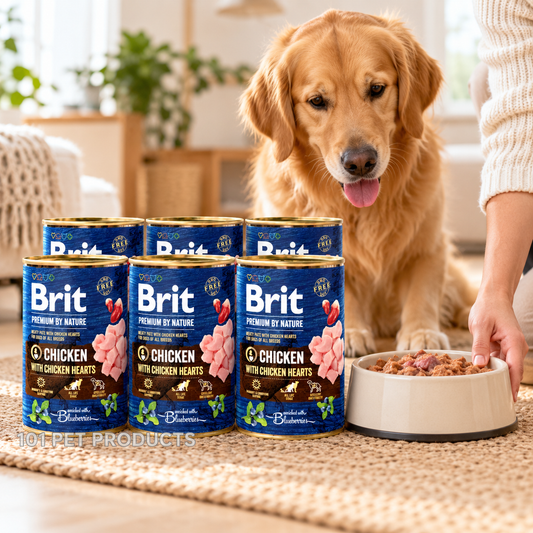 Brit Premium Dog Wet Food - Chicken with Hearts (6 × 400 g) lifestyle image