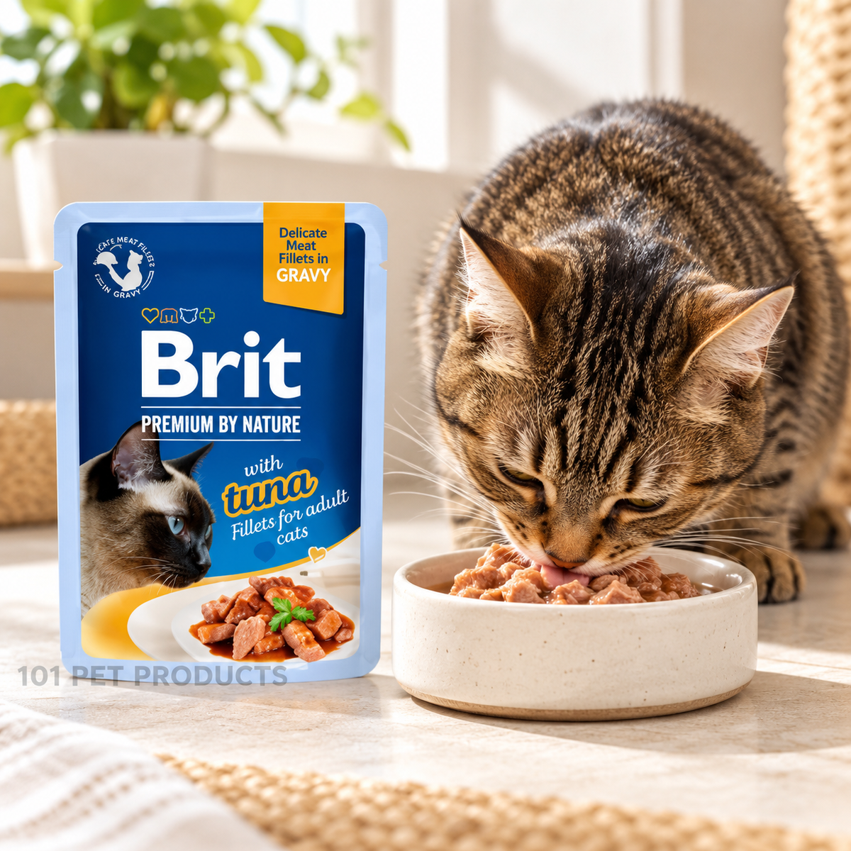 Brit Premium Cat Fillets in Gravy – Tuna (85 g) lifestyle image