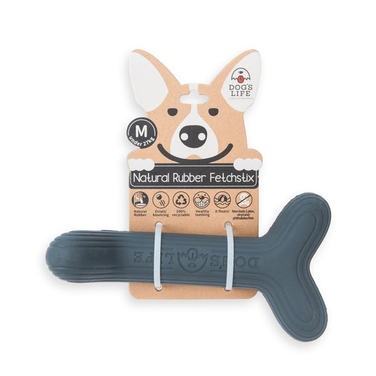 Dog's Life Natural Rubber Dog Toy Fetchstix