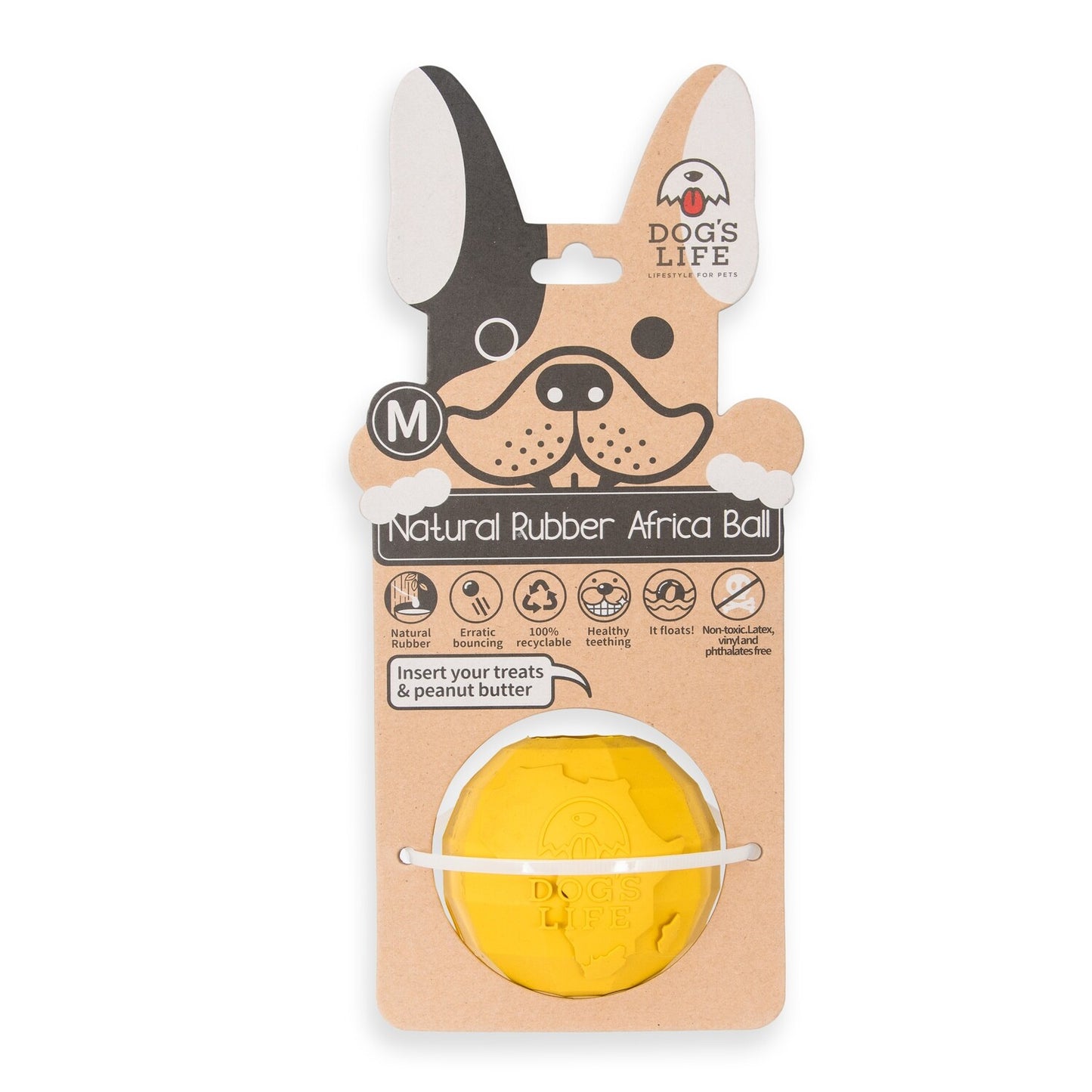 Dog's Life Africa Balls - Natural Rubber Dog Toy