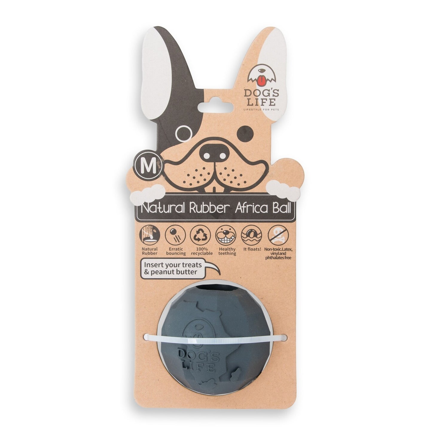 Dog's Life Africa Balls - Natural Rubber Dog Toy