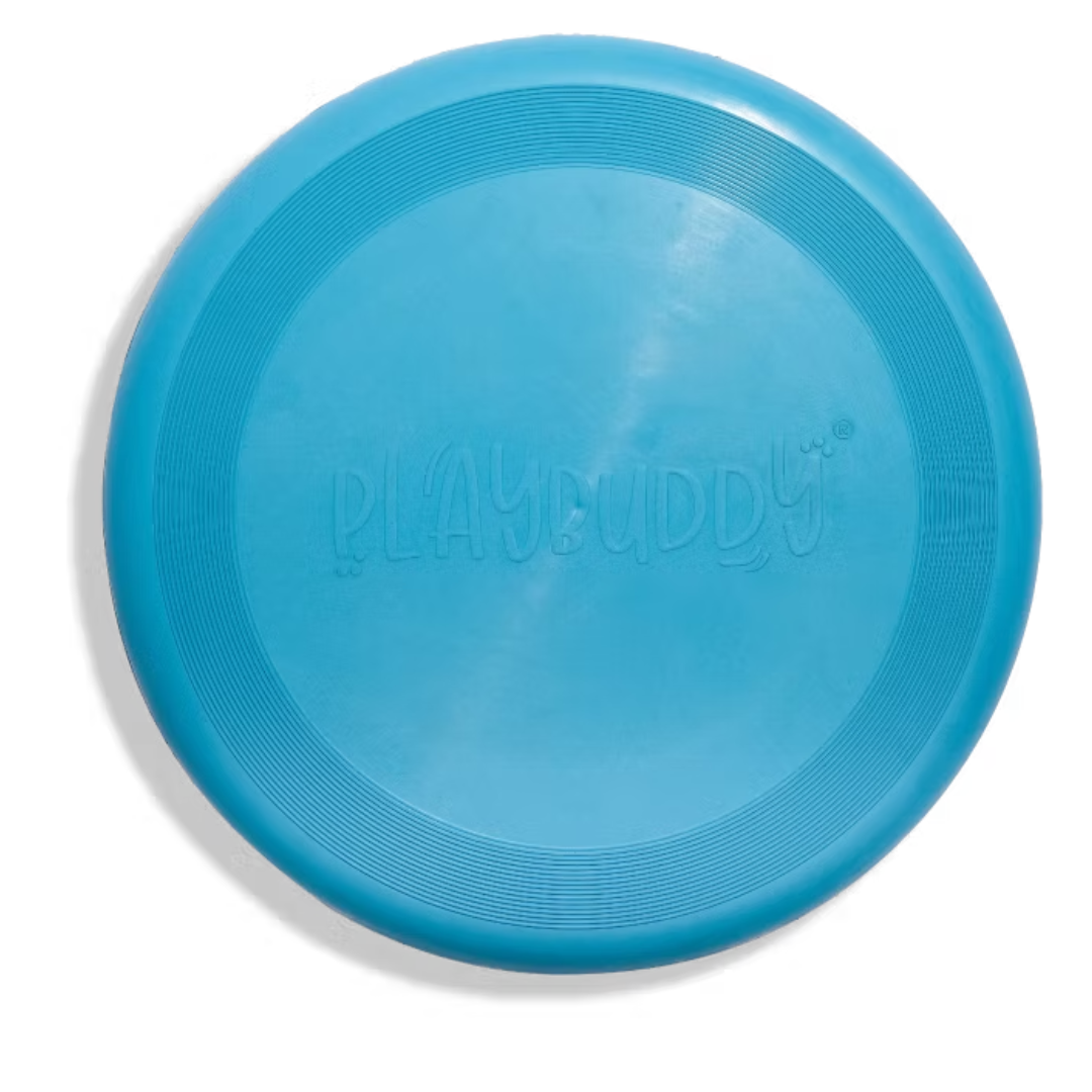 PlayBuddy Rubber Frisbee – for dogs that live to leap and fetch (S/L)