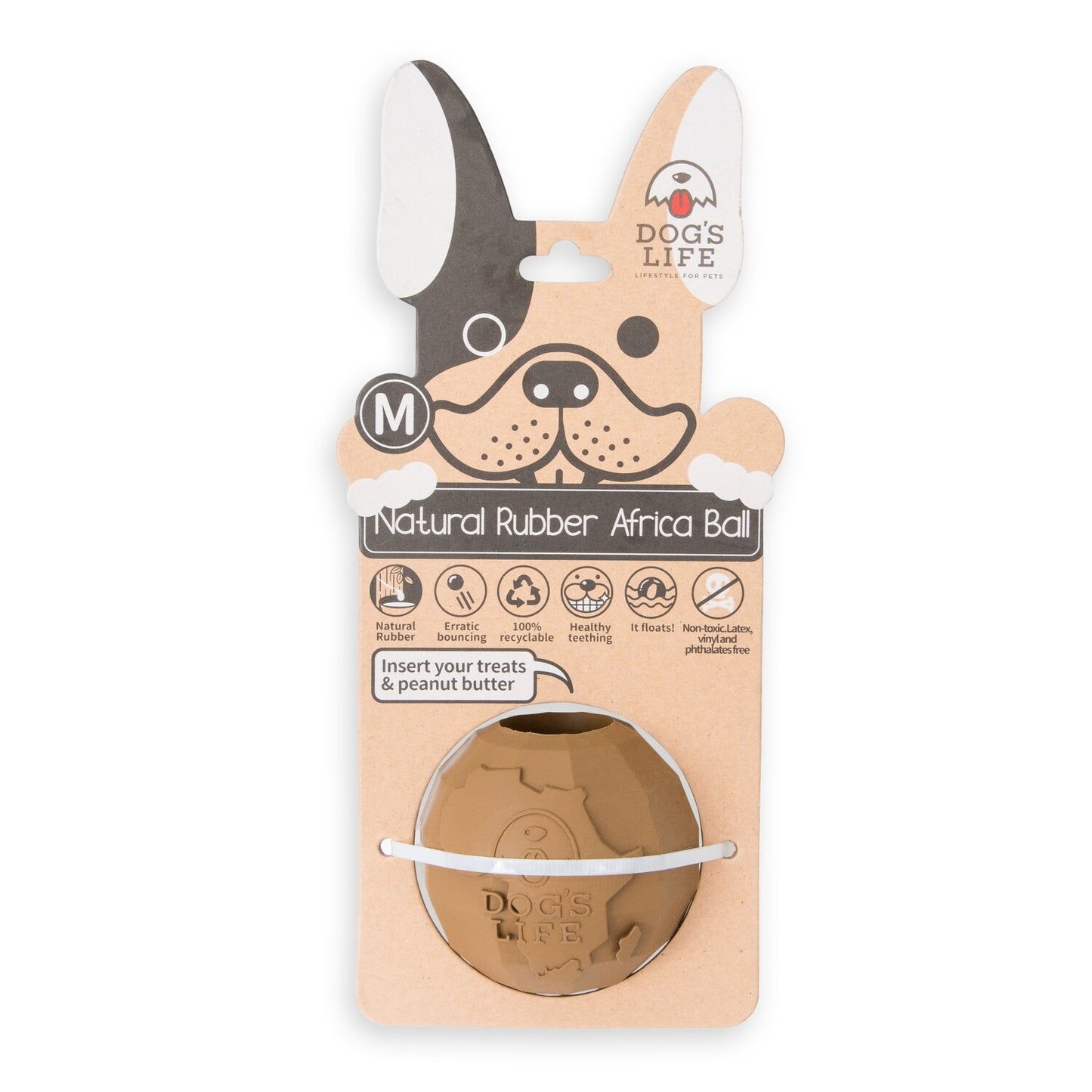 Dog's Life Africa Balls - Natural Rubber Dog Toy