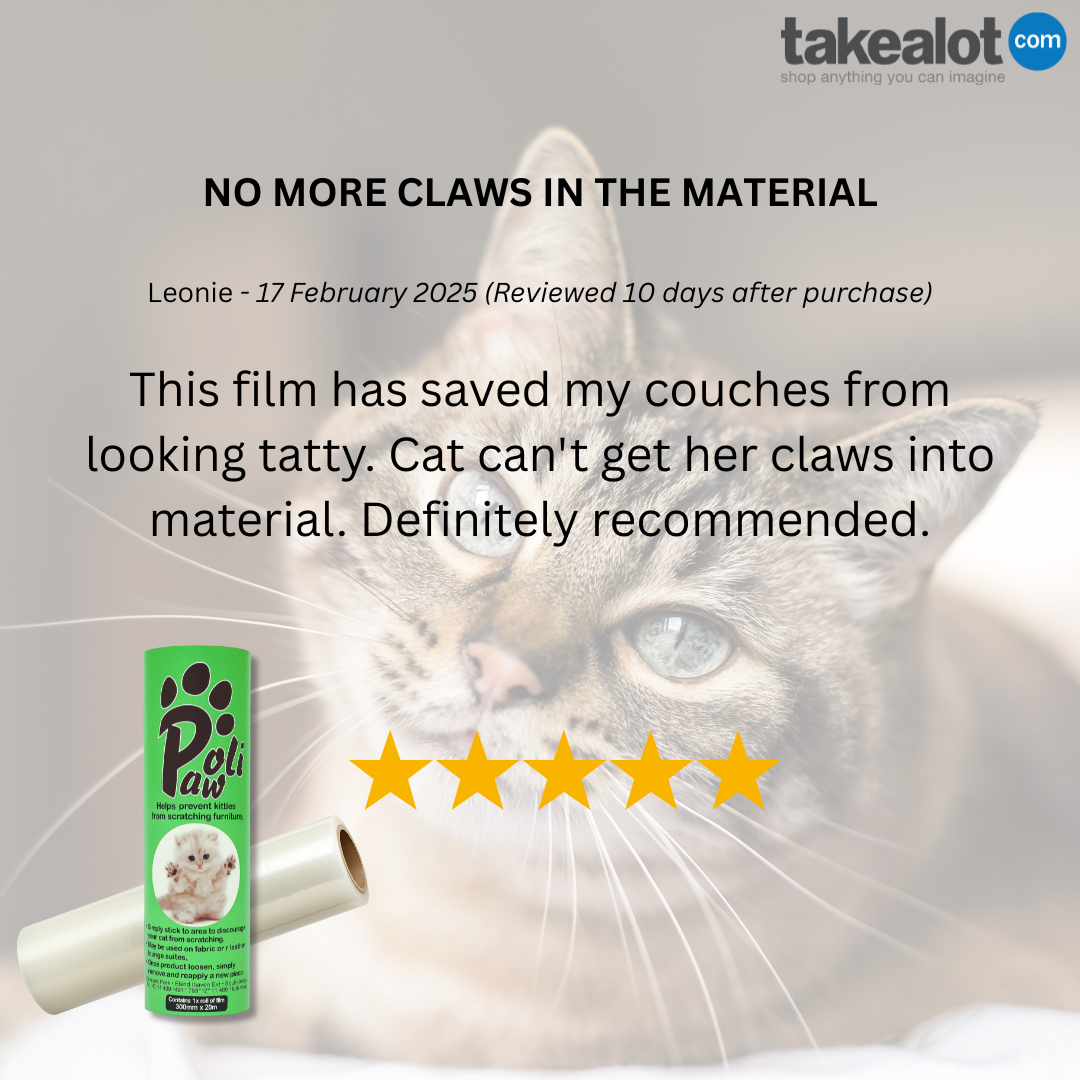 PoliPaw Anti-Scratch Film - Couch and Glass Door Protector