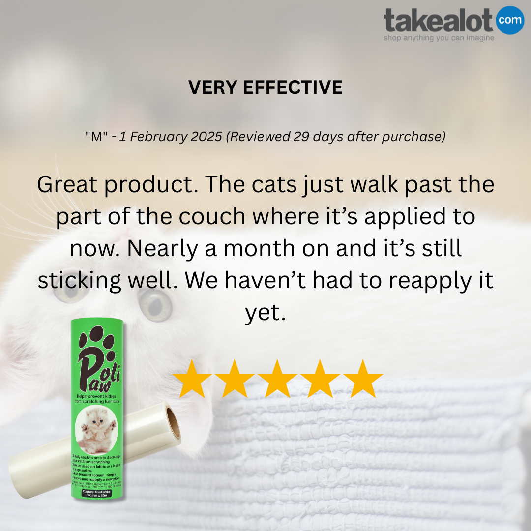 PoliPaw Anti-Scratch Film - Couch and Glass Door Protector