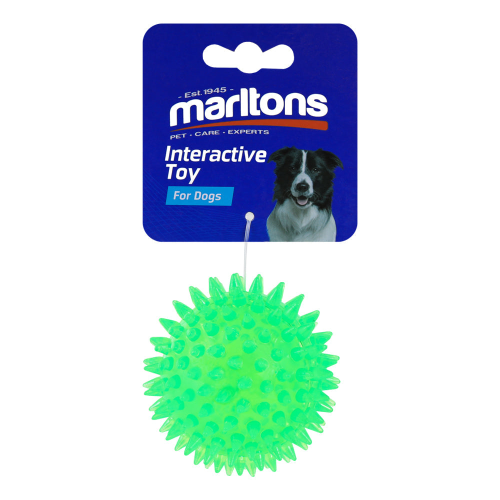 Marltons Spikey Ball 3 Squeaky & Flash