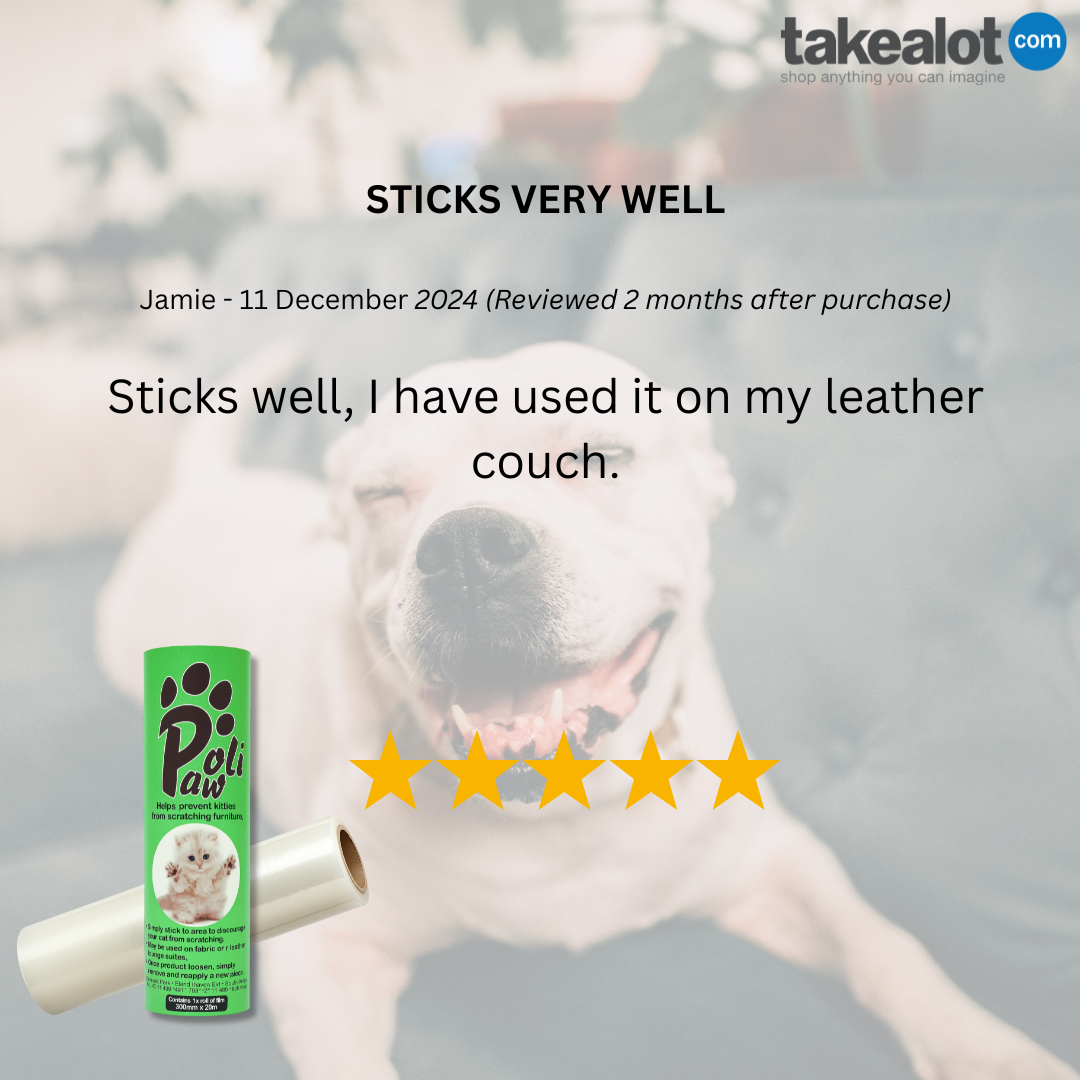 PoliPaw Anti-Scratch Film - Couch and Glass Door Protector