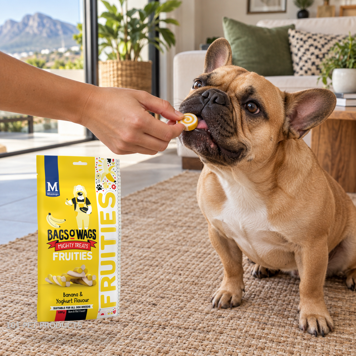 Bags O' Wags Fruities - Banana & Yogurt lifestyle image