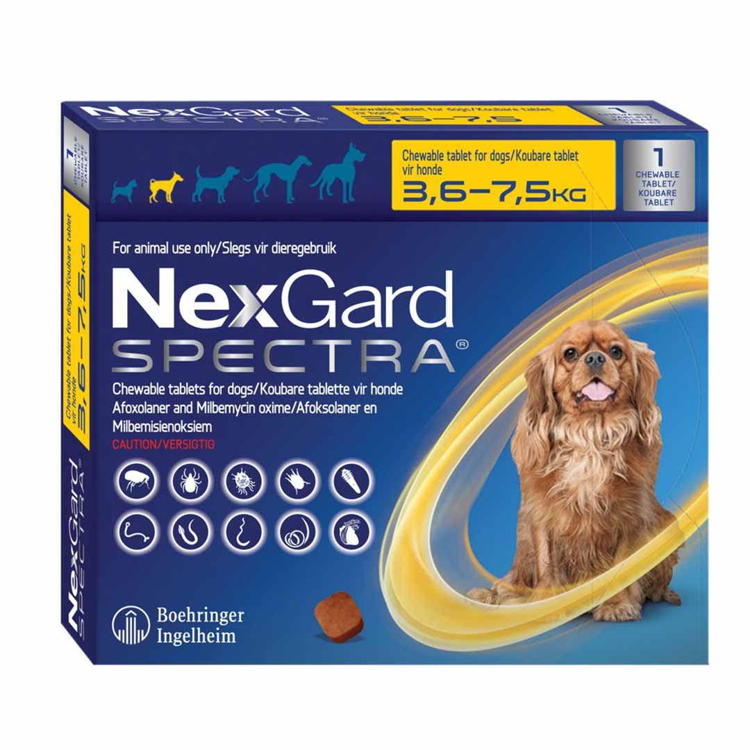 Nexgard Spectra Sml 3.6-7.5kg 1's