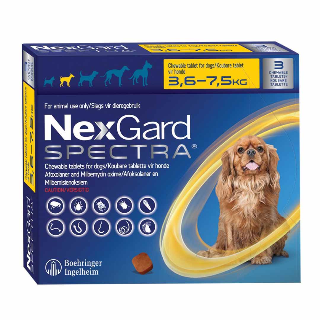 Nexgard Spectra Sml 3.6-7.5kg 3's