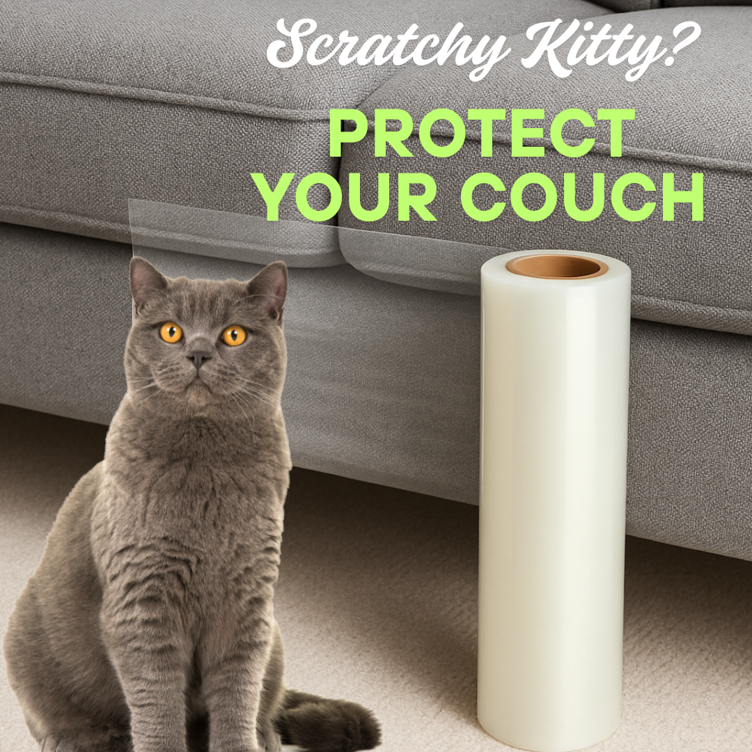PoliPaw Anti-Scratch Film - Couch and Glass Door Protector