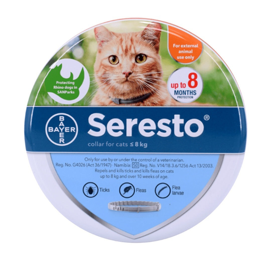 Seresto® Flea & Tick Collar for Cats <8kg (Orange)