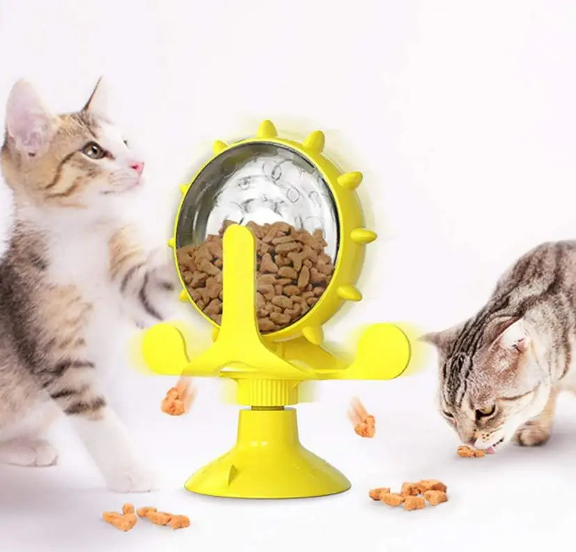 Windmill Puzzle Feeder Toy – For Cats