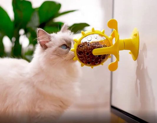 Windmill Puzzle Feeder Toy – For Cats