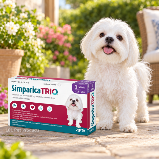 Simparica Trio 6 mg for Dogs 2.5–5 kg (3 Tablets)