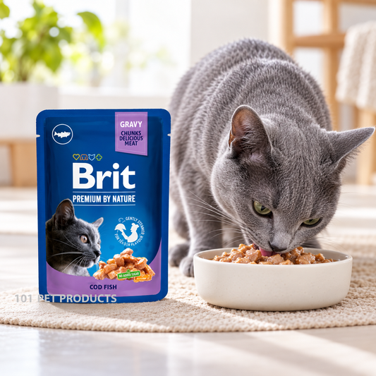 Brit Premium Cod Fish in Gravy Wet Cat Food (85 g) lifestyle image