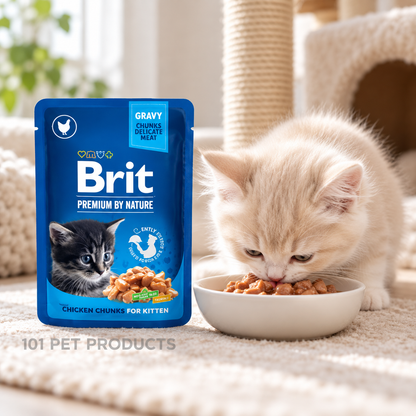 Brit Premium Chicken in Gravy Wet Kitten Food Single lifestyle image