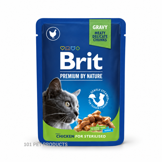 Brit Premium Sterilised Chicken Wet Cat Food (85 g)