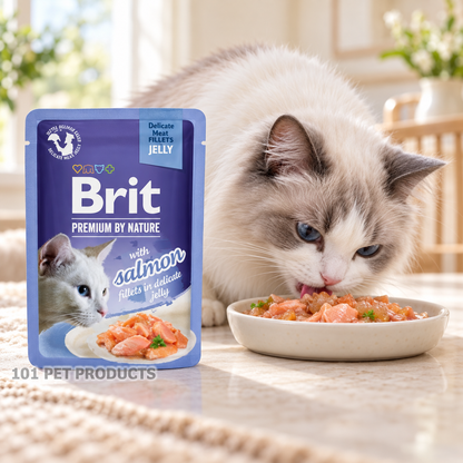 Brit Premium Cat Fillets in Jelly – Salmon (85 g) lifestyle image