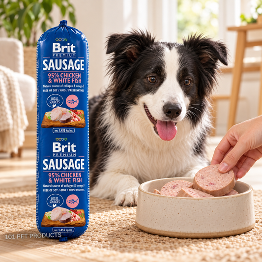 Brit Premium Sausage - Chicken & White Fish (800 g) lifestyle image