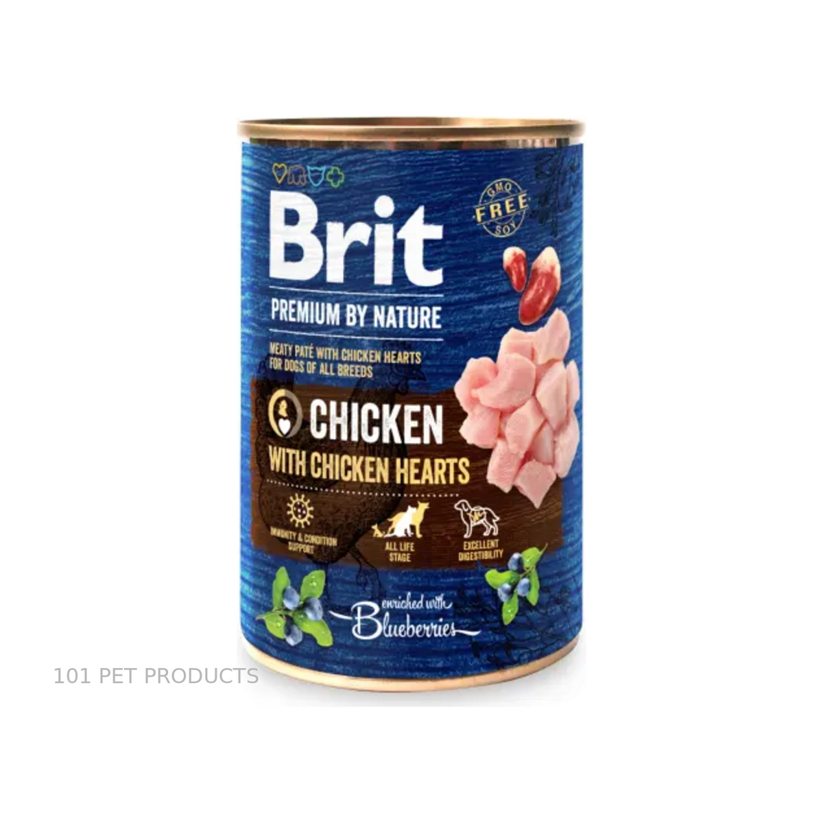 Brit Premium Dog Wet Food - Chicken with Hearts (400 g)
