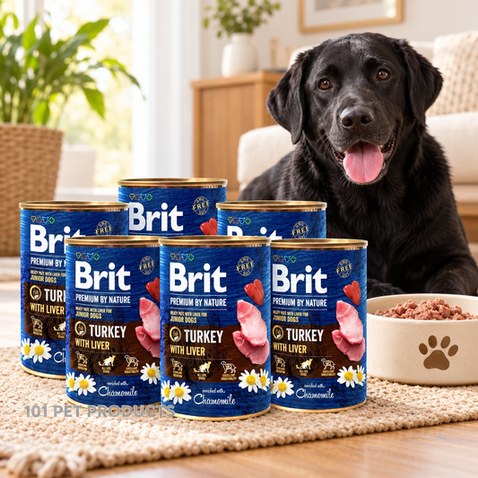 Brit Premium Dog Wet Food - Turkey with Liver (6 × 400 g) lifestyle image