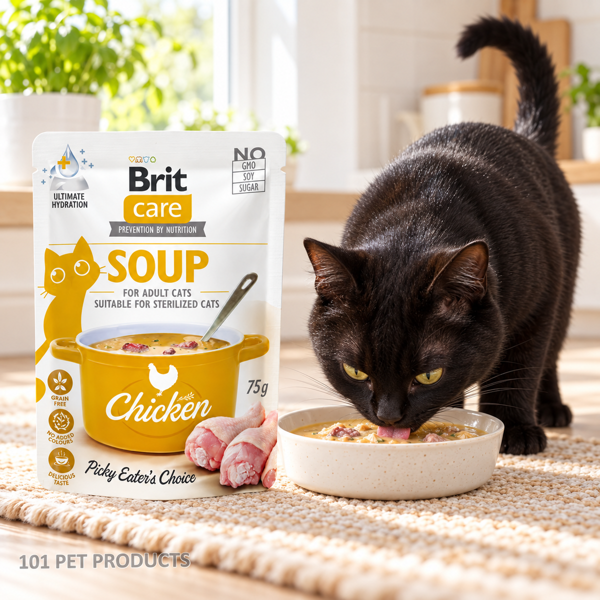 Brit Care Cat Soup with Chicken (40 g) lifestyle image