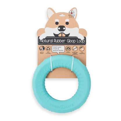 Dog's Life Natural Rubber Dog Toy Gloop Loop