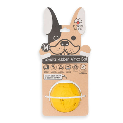 Dog's Life Africa Balls -  Natural Rubber Dog Toy