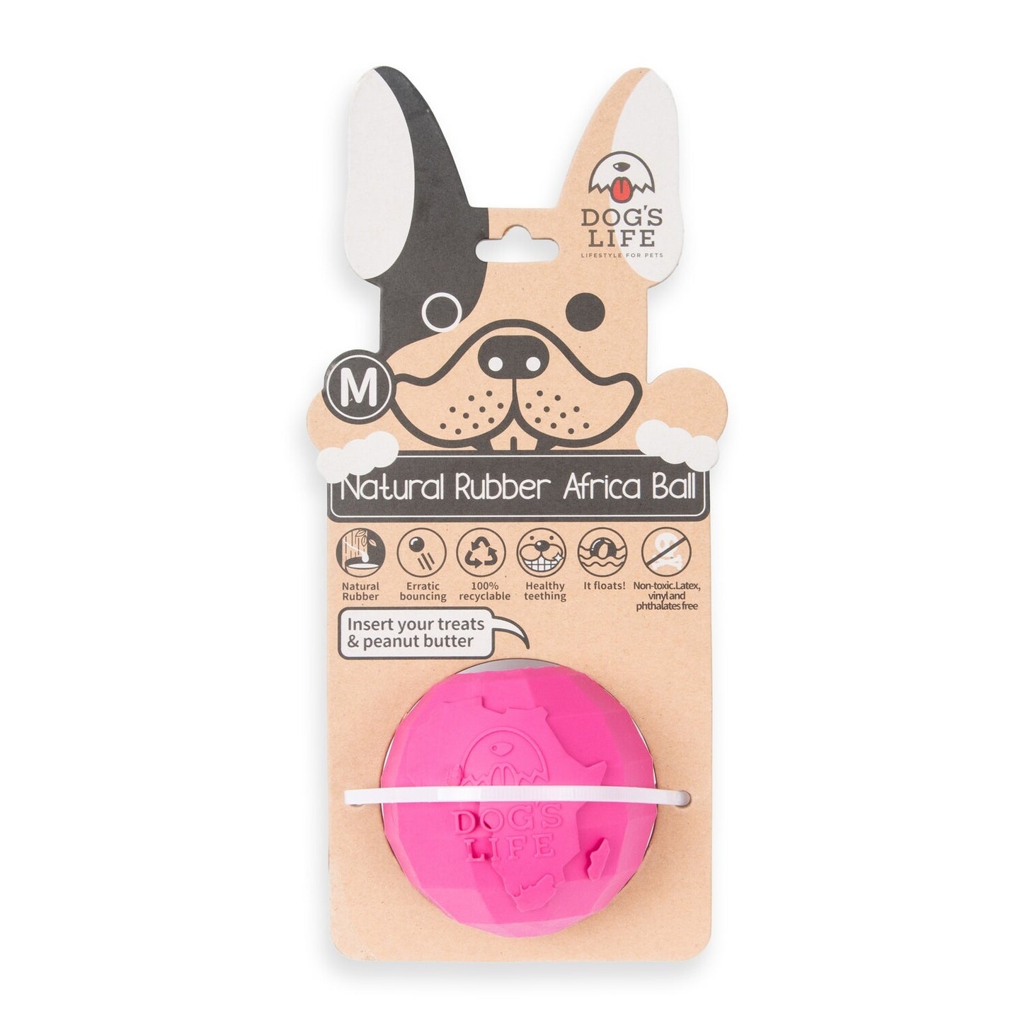 Dog's Life Africa Balls -  Natural Rubber Dog Toy