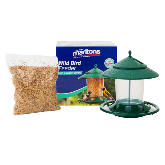 Marltons Wild Bird Feeder In Box + Free Seed
