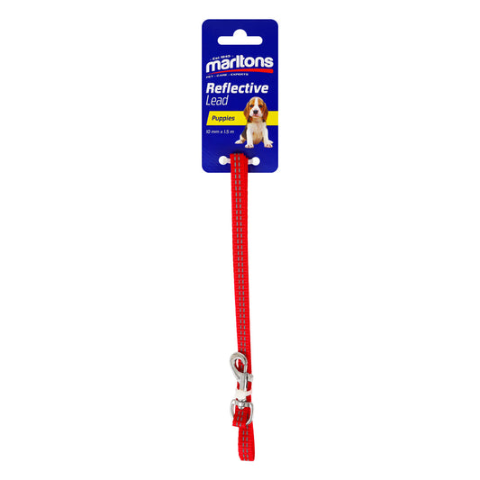 Puppy Lead 150Cm 10Mm Width  Red