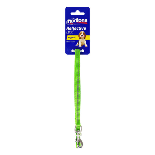 Puppy Lead 150Cm 10Mm Width  Lime Green