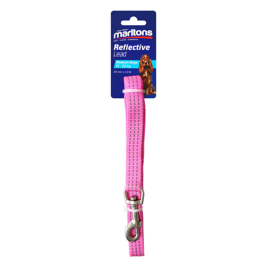 Reflective Lead 20Mm - Pink
