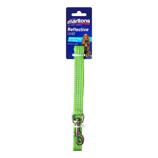 Reflective Lead 20Mm - Lime Green