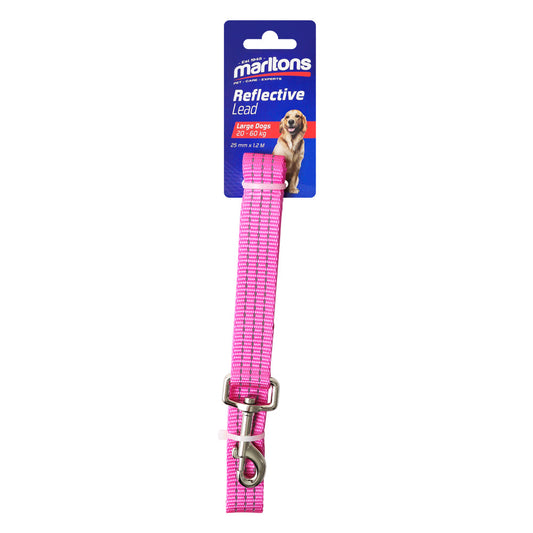 Reflective Lead 25Mm - Pink