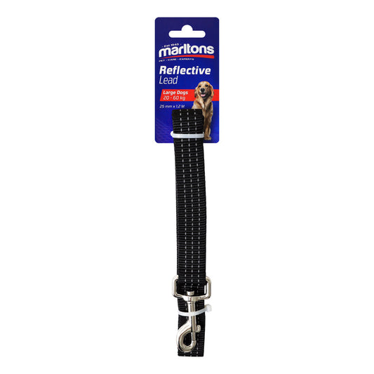 Reflective Lead 25Mm - Black