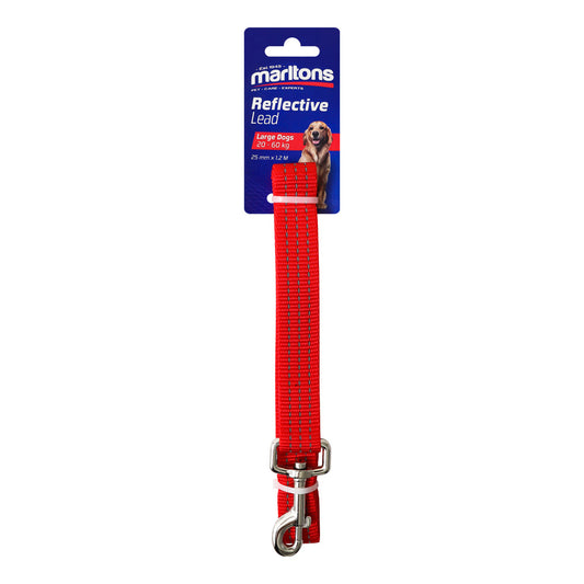 Reflective Lead 25Mm - Red