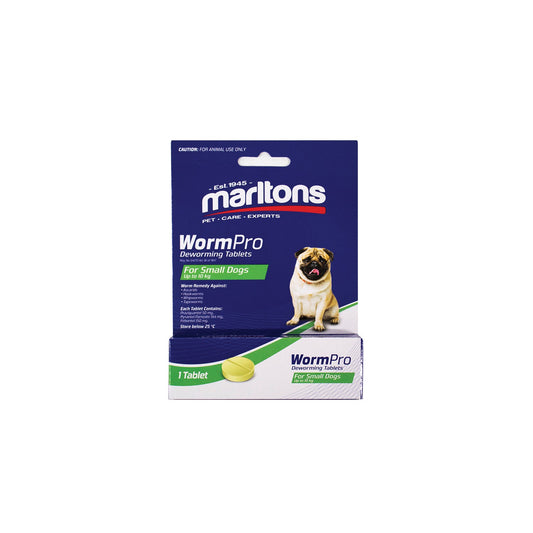 Marltons Wormpro Small Dogs 0.5 - 10Kg(1 Tab)