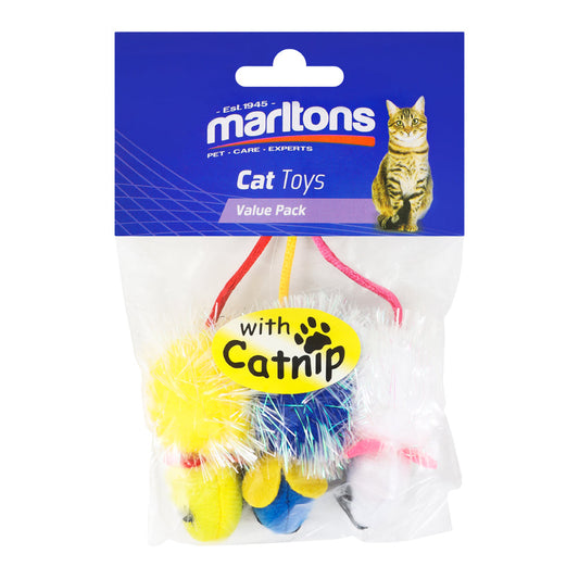 Long Hair Glitter Mouse 3 Pack
