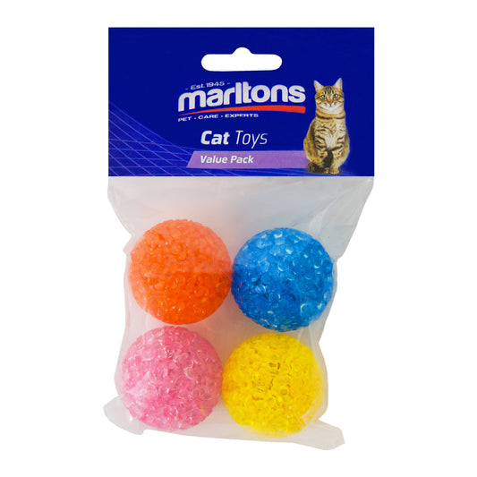 Glitter Ball 4 Pack 4Cm
