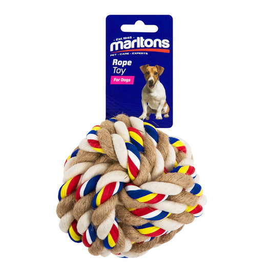 Dog Rope Bone - Ball Shape 7.6Cm X 180G