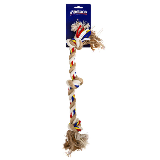 Marltons 3 Knotted Rope Toy 48Cm