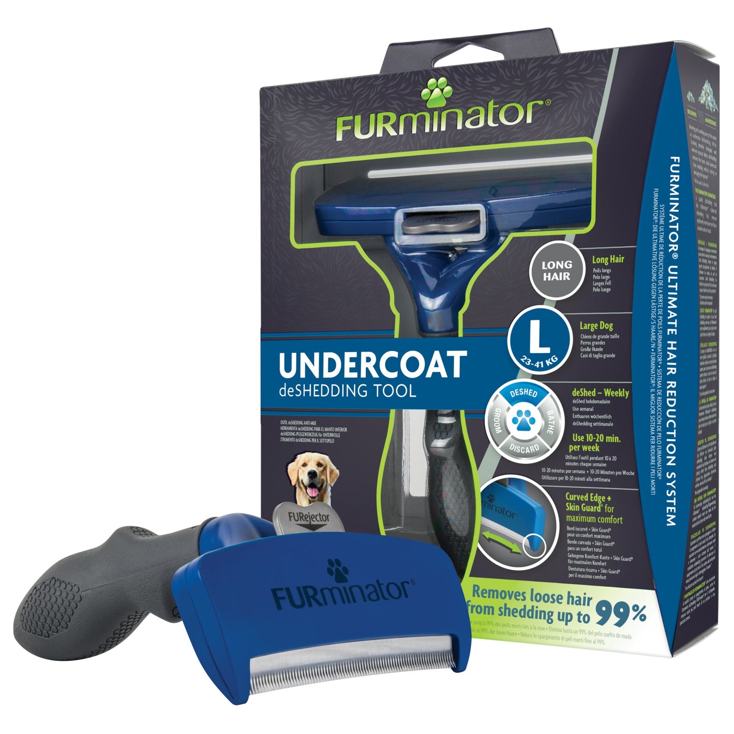 Long Hair Deshedding Tool For Large Dogs