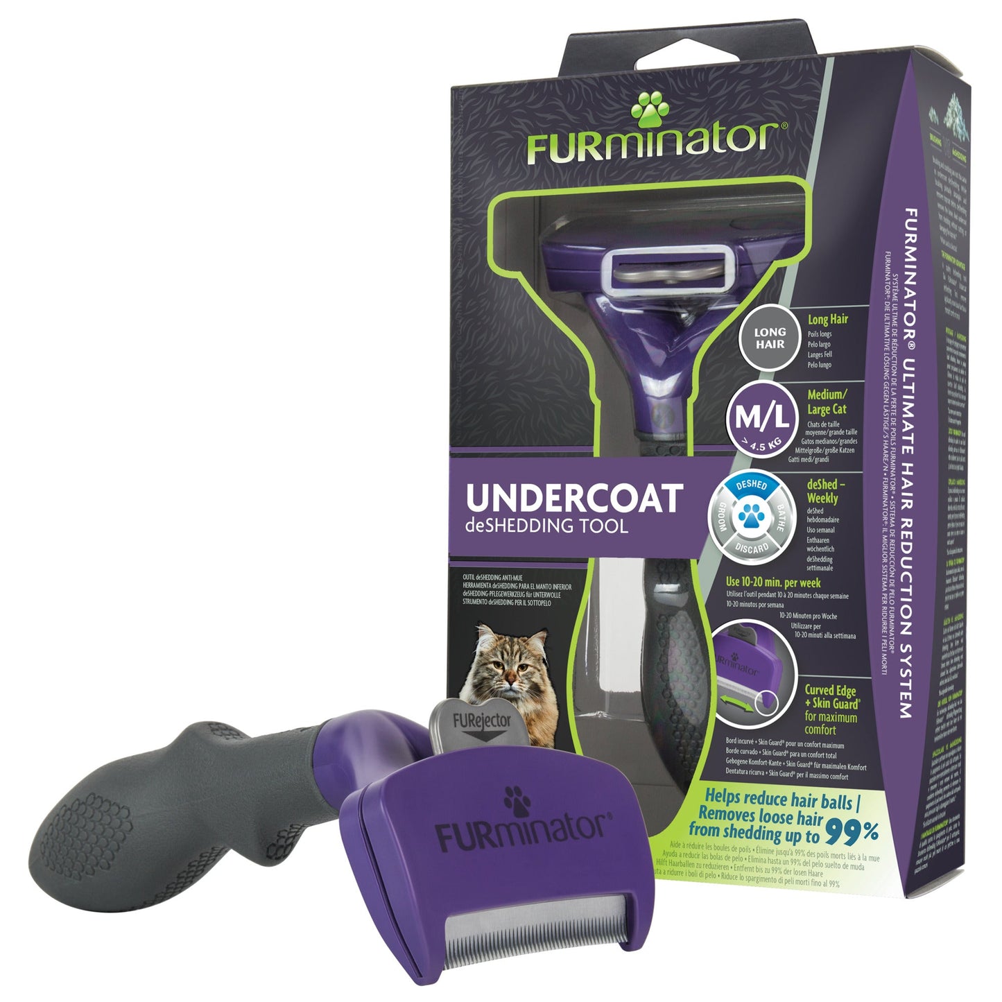 Long Hair Deshedding Tool For Cats
